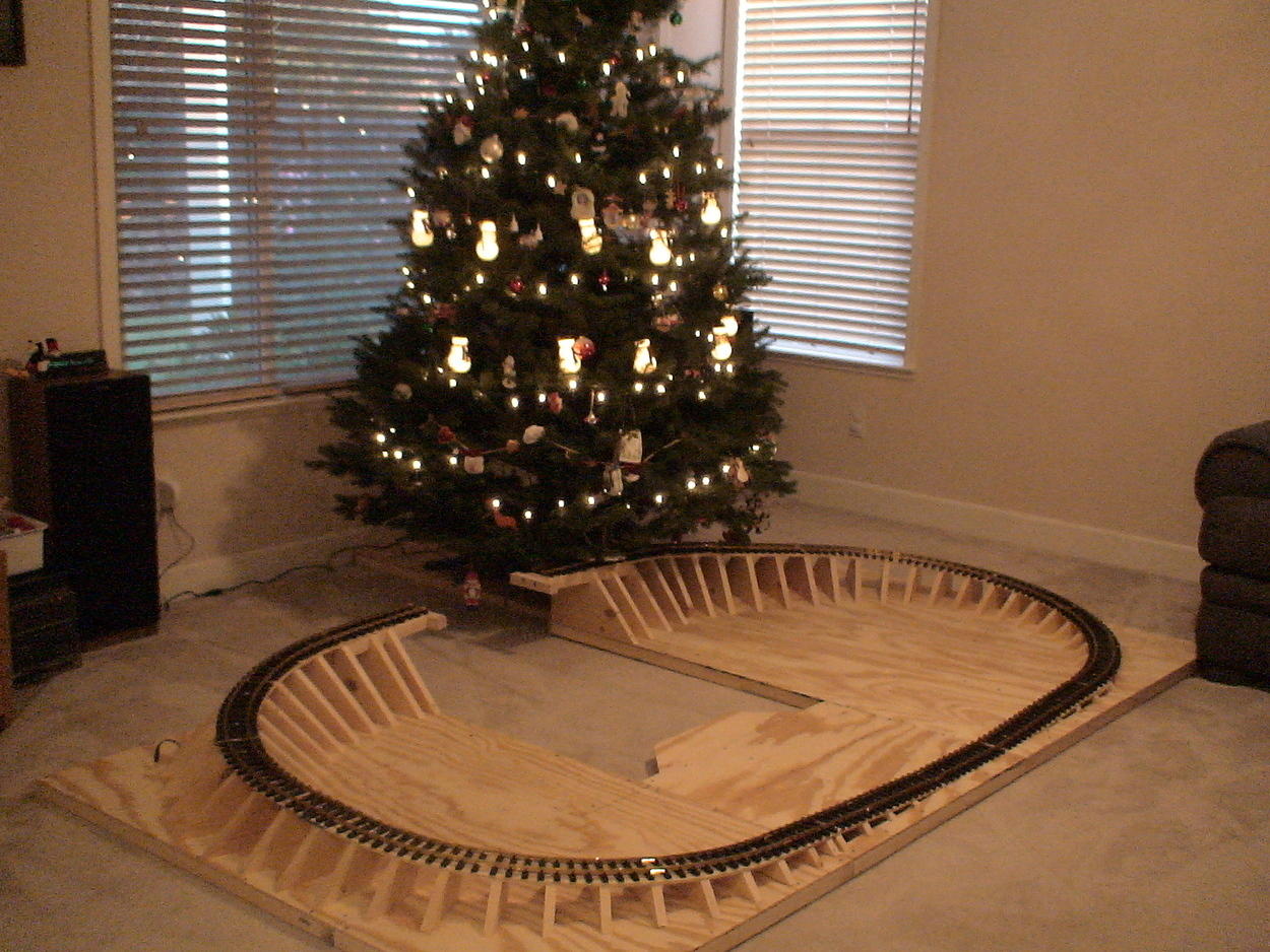 Train table slid into prepped position