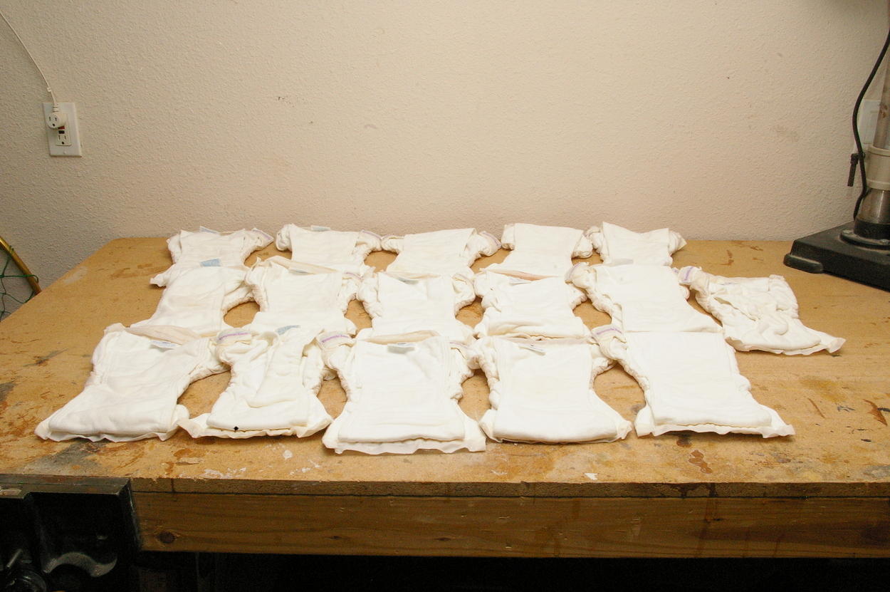 Bumpkins cloth diapers
16 small sized
Inside view
$80