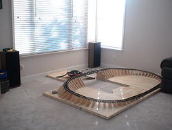 Table slid out from 1st wall